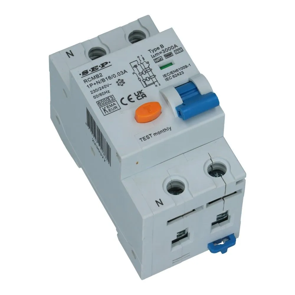 Aardlekautomaat C 25A 1 polig + nul Type B 300mA 6kA 45mm RCMB