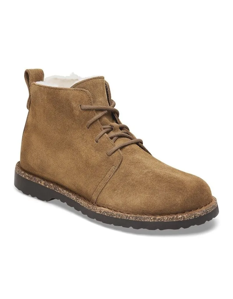 BIRKENSTOCK UPPSALA MID SHEARLING  DARK TEA NARROW