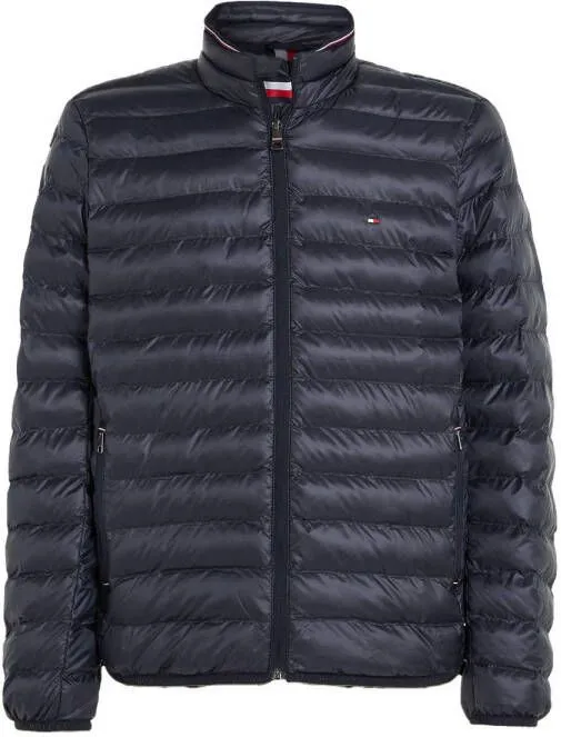 Blauwe Tommy Hilfiger Gewatteerde Jas Core Packable Circular Jacket