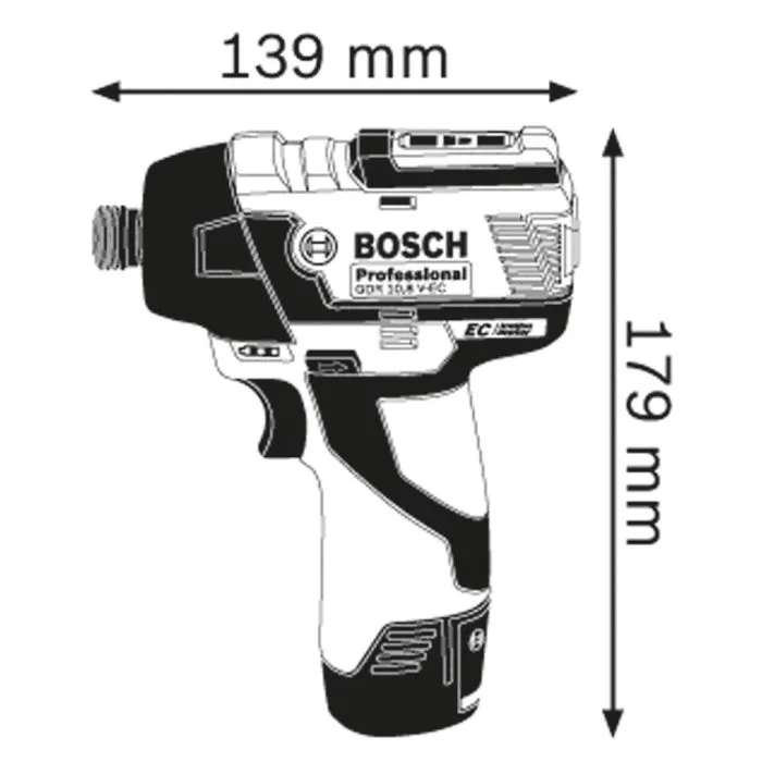 BOSCH GDR 12V110 ACCU SLAGSCHROEVENDRAAC&G