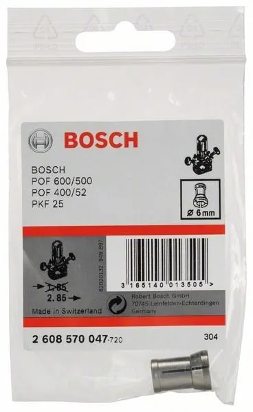 BOSCH Spantang spanhuls zonder spanmoer 6 mm 2608570047