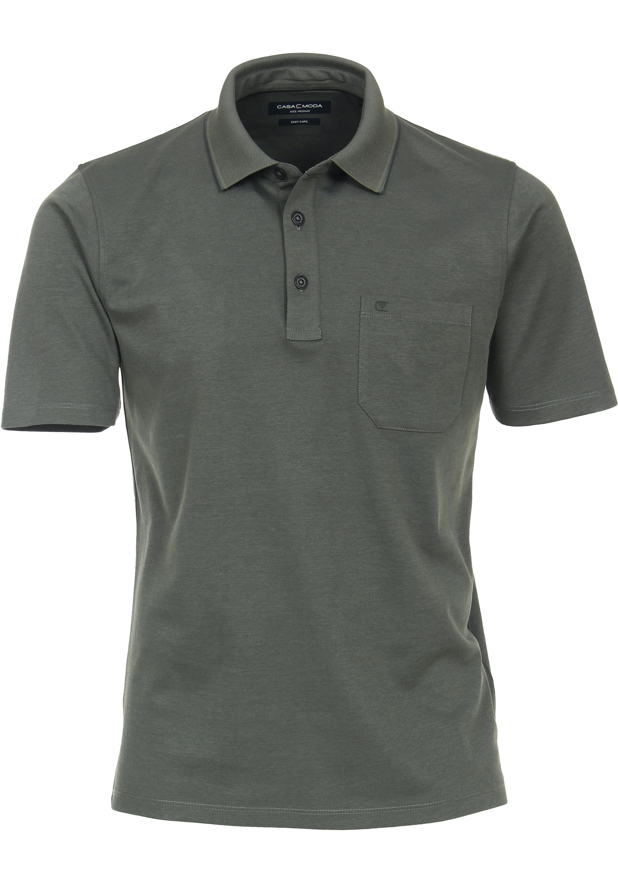 CASA MODA comfort fit heren polo, groen