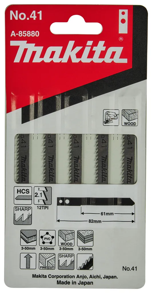 Decoupeerzaagblad hout gelamineerd 61mm