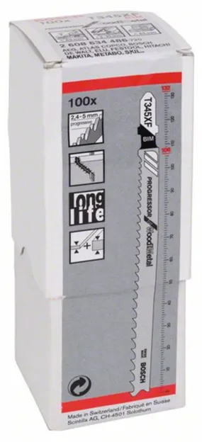 Decoupeerzaagblad  T 345 XF Bosch 2608634486