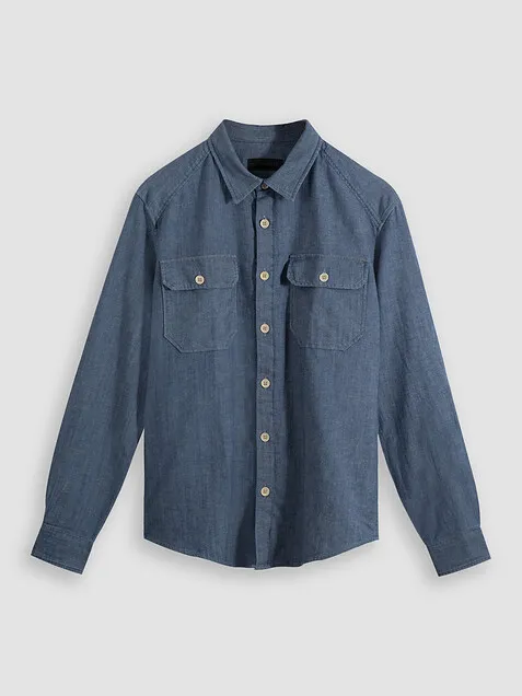 Drykorn Men Phasmo, cotton/linen mix overshirt
