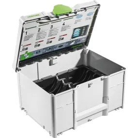 Festool T-loc Systainer 3 + inlay voor schuurschijven 150 mm - 4 stappen - SYS-STF D 150 4S