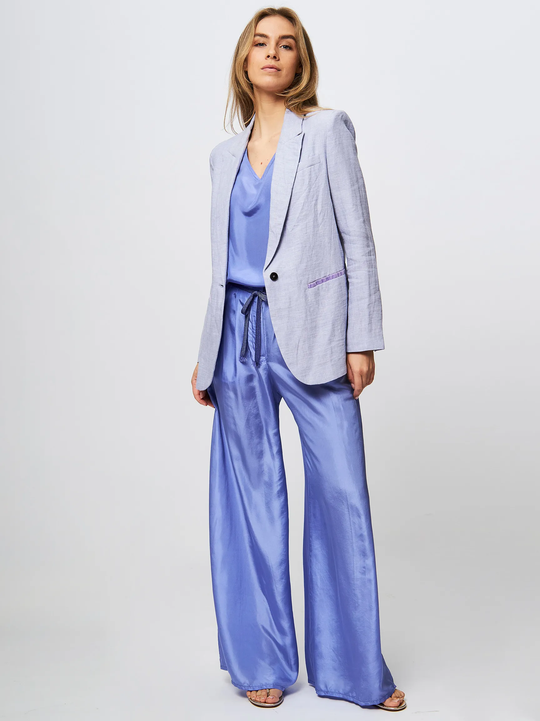 forte_forte Linen melange blazer