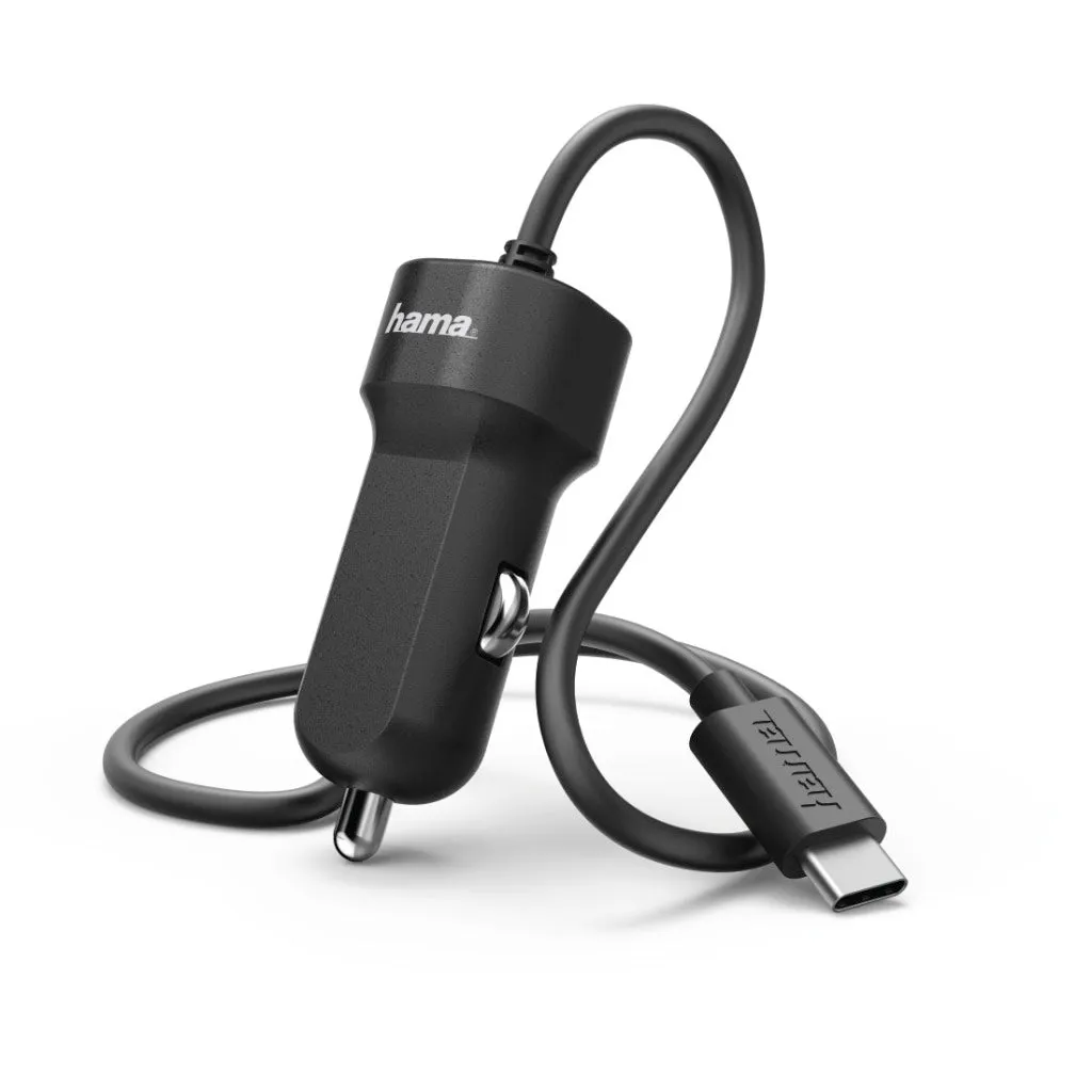 Hama Autolader USB Type C 3.0A Zwart