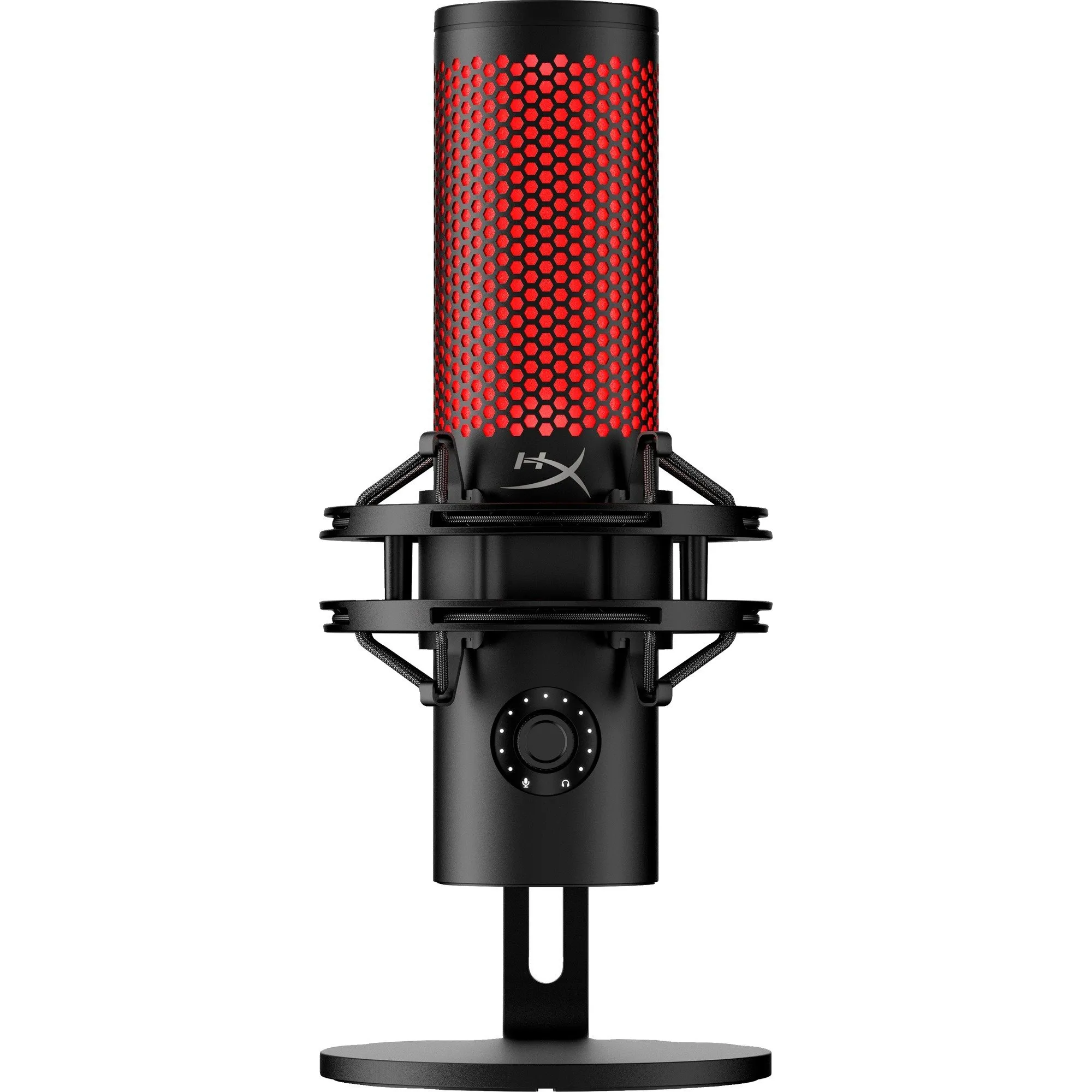 HYPERX QUADCAST 2  USB GAMING MICROFOON (ZWART/ROOD)