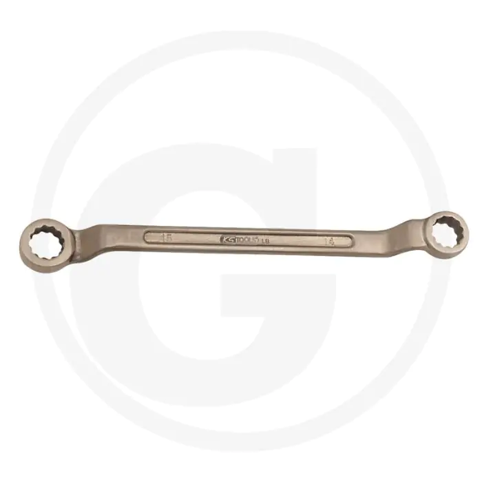 Ks tools bronze doppelringschlüssel gekröpft 1.7/16x1.5/8" - vonkvrij, corrosiebestendig, 75° gekröpft