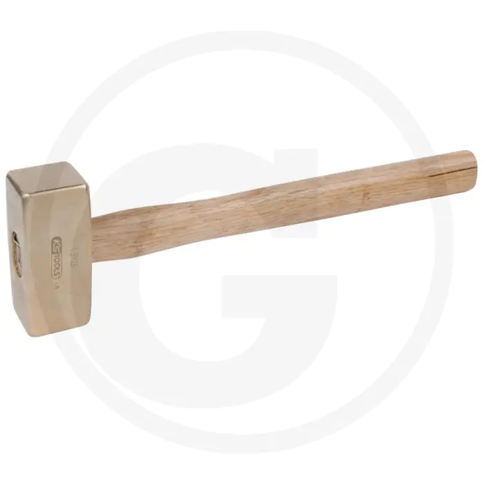 KS TOOLS BRONZE FäUSTEL 2500 G, MIT HICKORYSTIEL  EXPLOSIEBESTENDIG, VONKVRIJ, 2700G