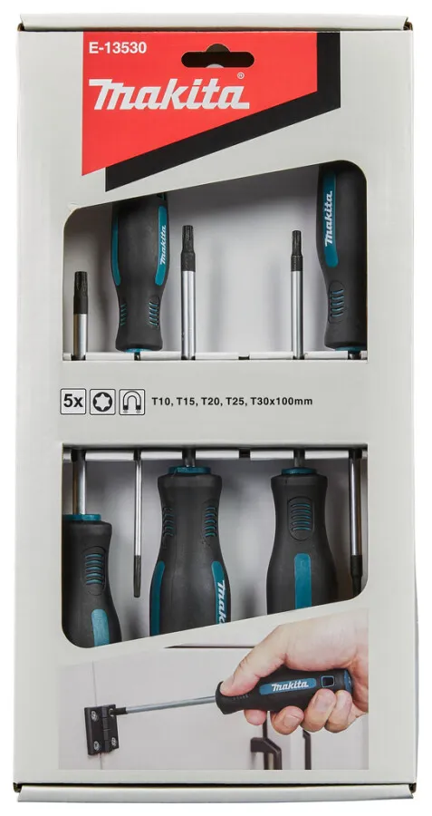 MAKITA SCHROEVENDRAAIERSET 5DELIG TORX E13530