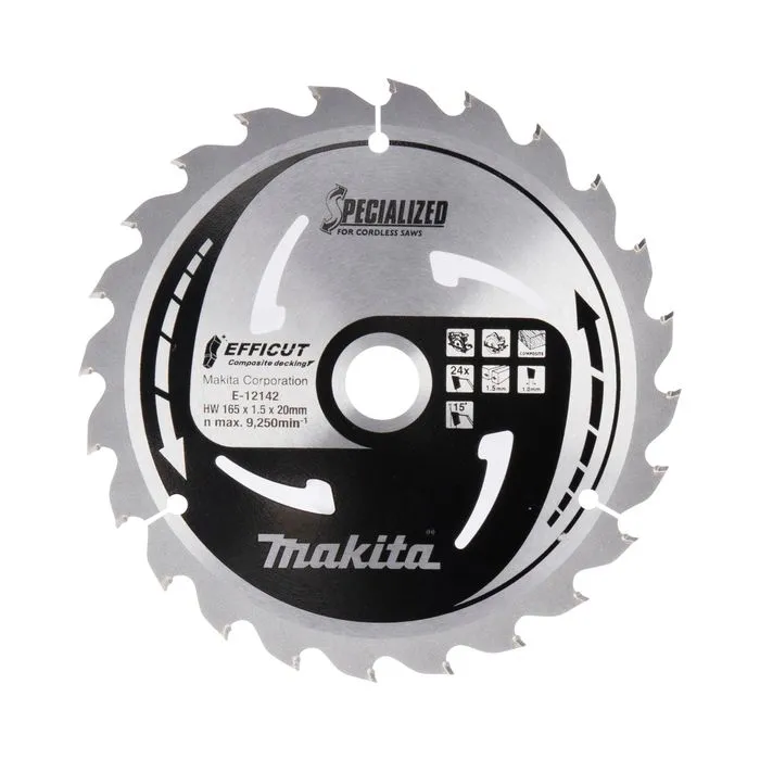 MAKITA ZAAGBLAD EFFICUT 185X30X24TP  E12164