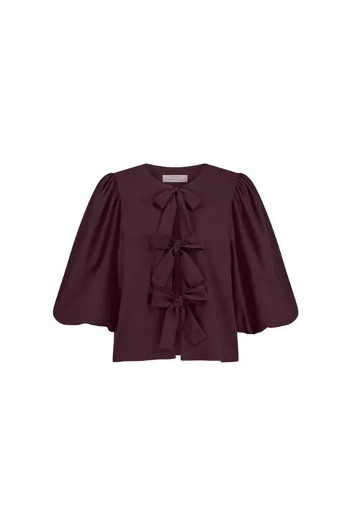 STUDIO ANNELOES, 12000 CELINE BLOUSE3800 BLACKBERRY