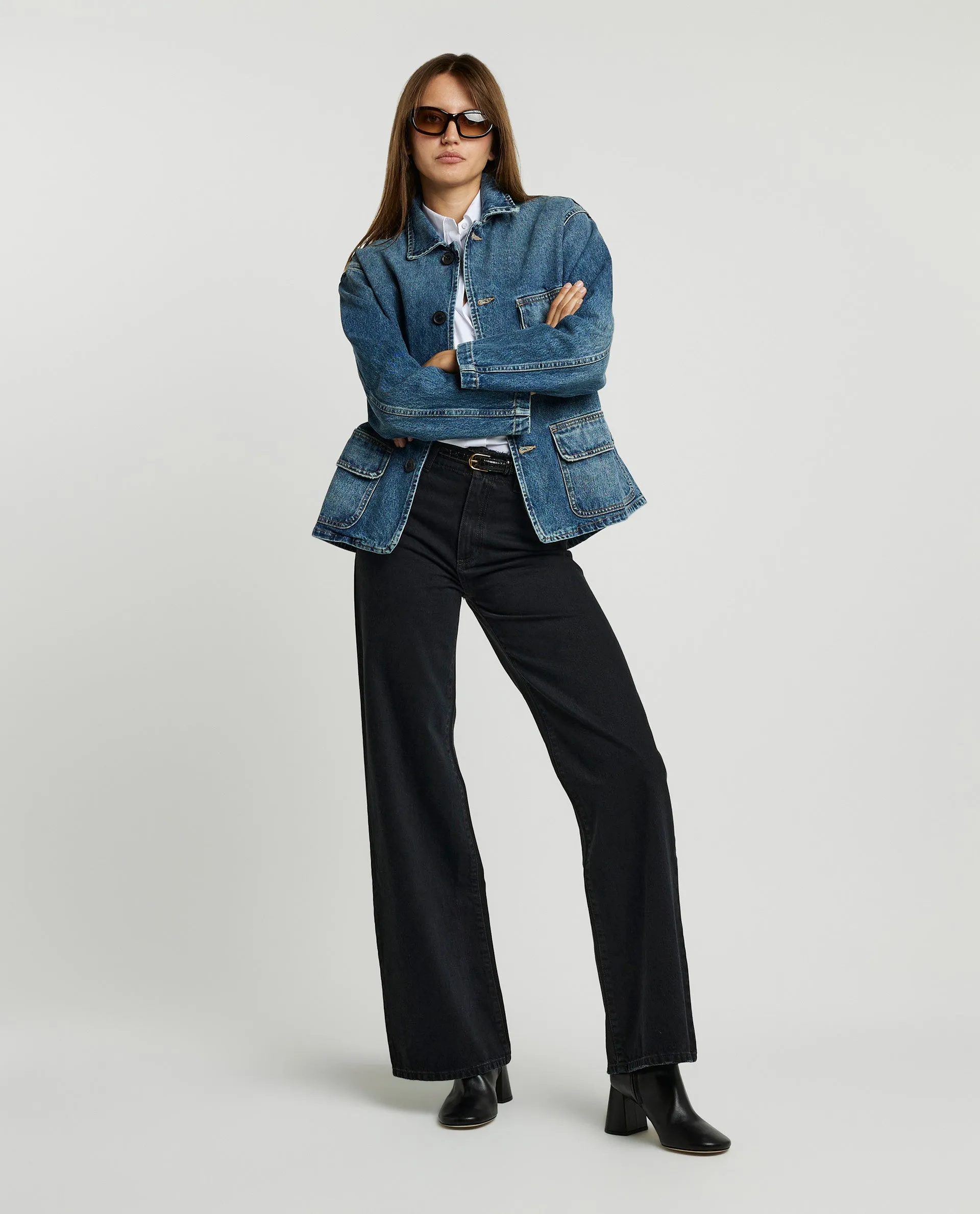 XACUS KATOENMIX BLOUSE